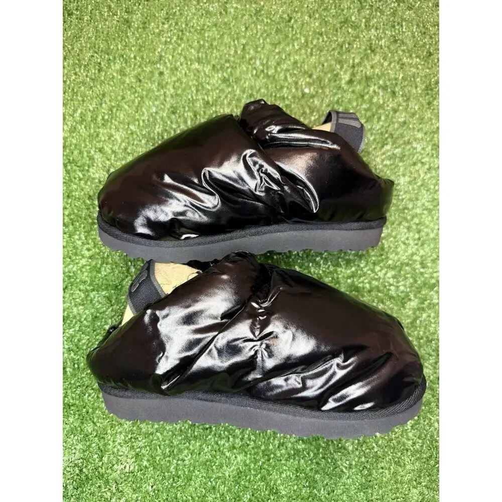 UGG Kids Puff Black Slingback Slippers Size 13 Brand New Without Box